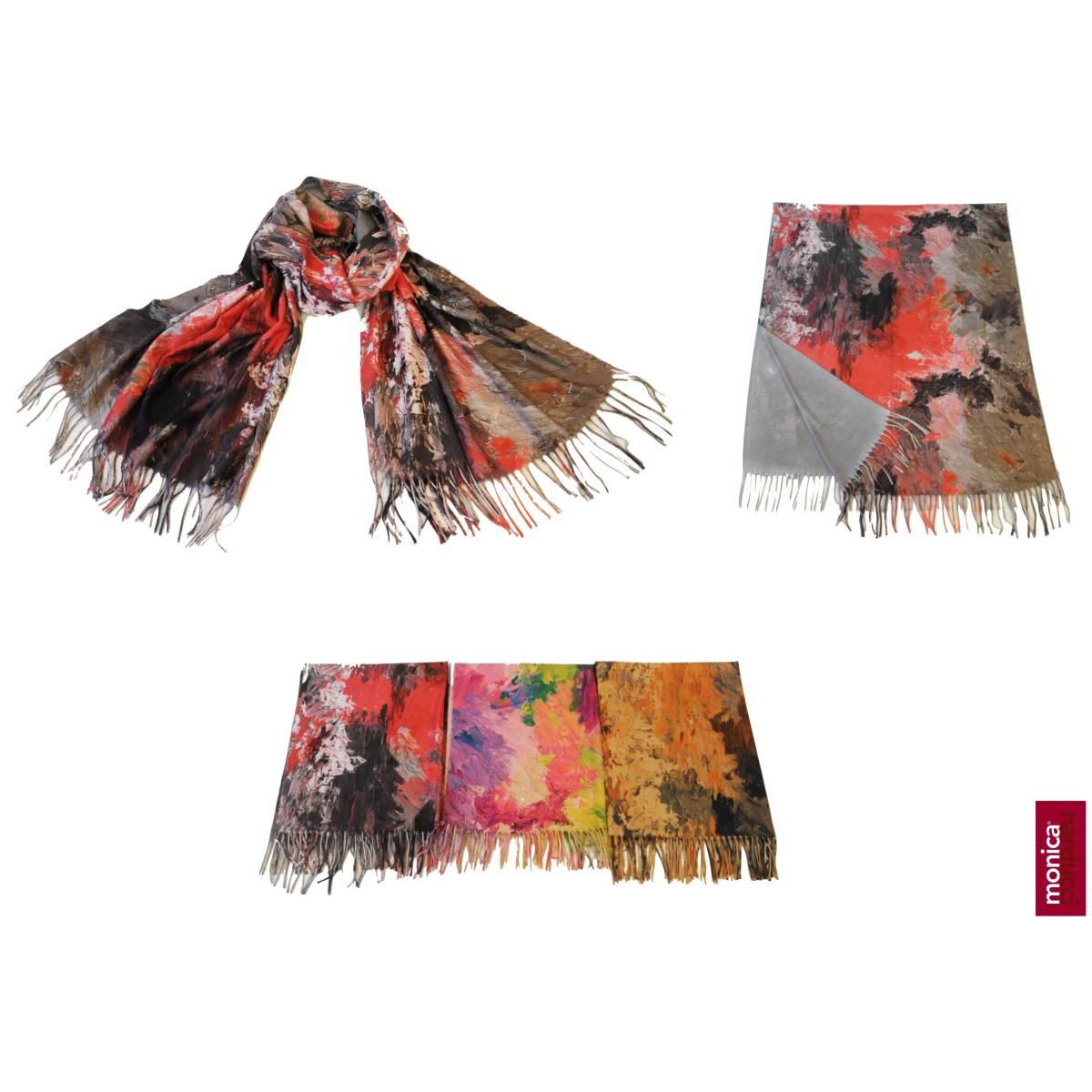 Pashmina stampata monica narducci