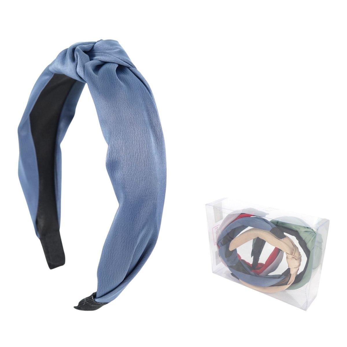 Cerchietto per capelli con nodo in tessuto colori assortiti Lillà