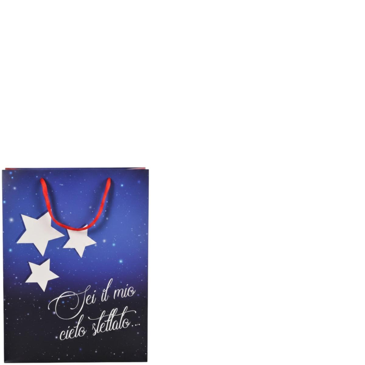 Shopper in carta 31 x 42 x 12 cm fantasia san valentino