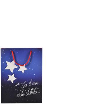 Shopper in carta 31 x 42 x 12 cm fantasia san valentino