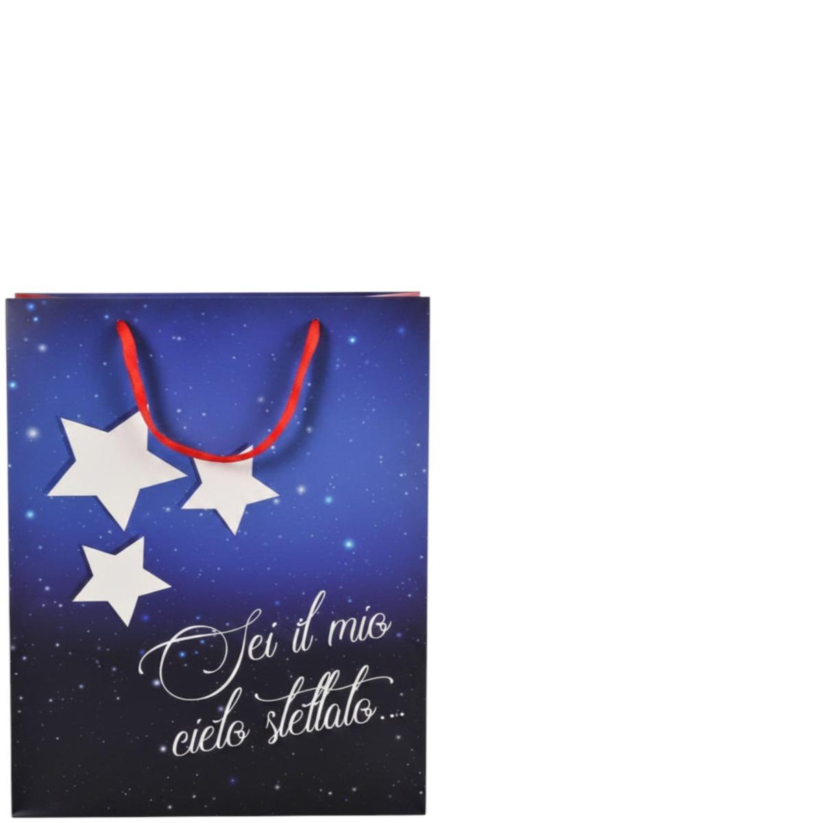 Shopper in carta 40 x 50 x 15 cm fantasia san valentino