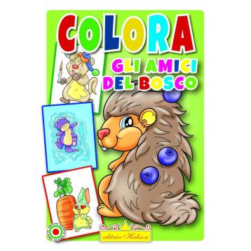 Libri da colorare amici del bosco