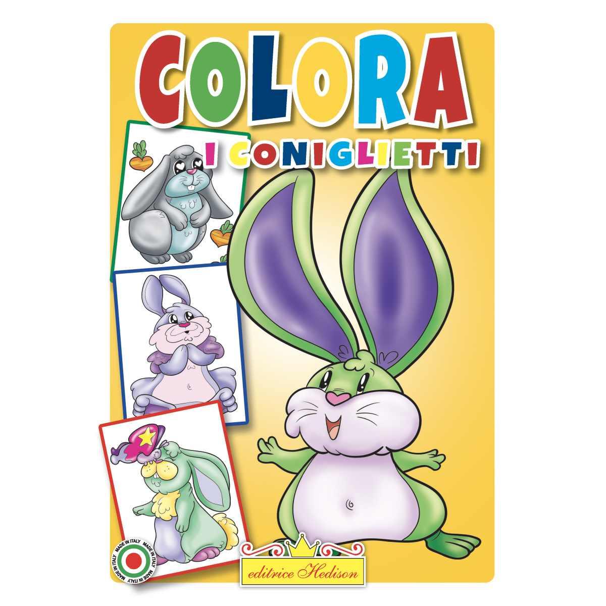 Libro da colorare i coniglietti