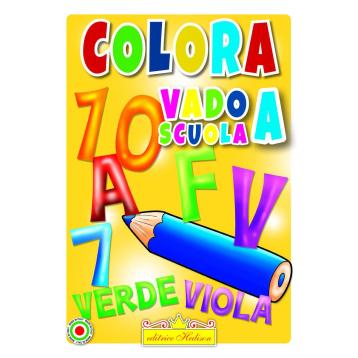 Libro da colorare vado a scuola