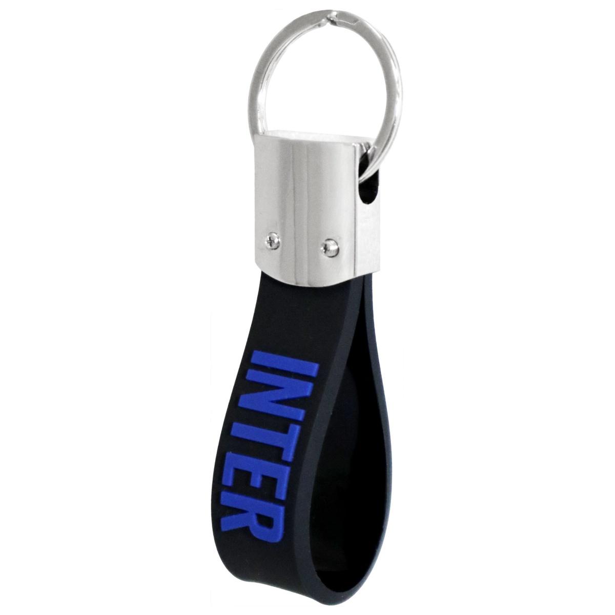 Portachiavi in gomma e metallo ufficiale Inter