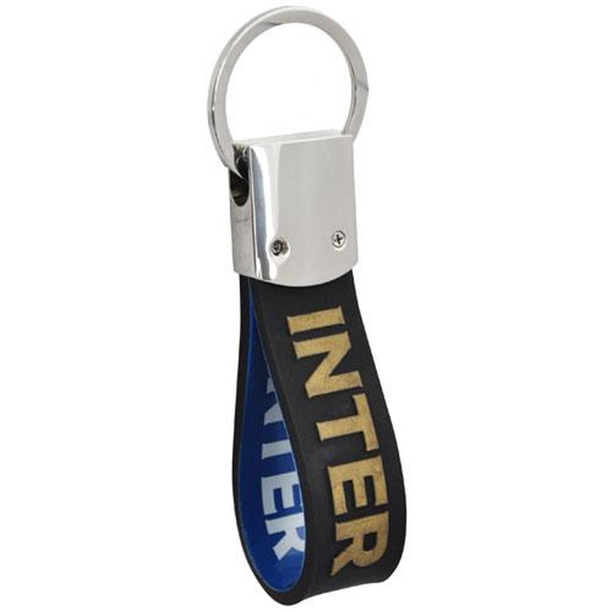 Portachiavi in gomma e metallo ufficiale Inter