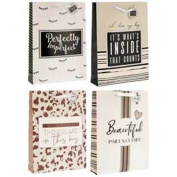 Shopper in carta scritte shopping 33X10XH46 CM