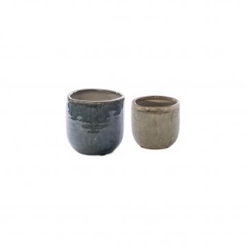 Vasetto in ceramica felton d.10,5xh.9,5 cm