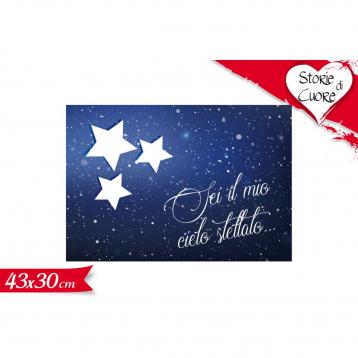 Tovaglietta americana con stelle tema san valentino 43x30 cm