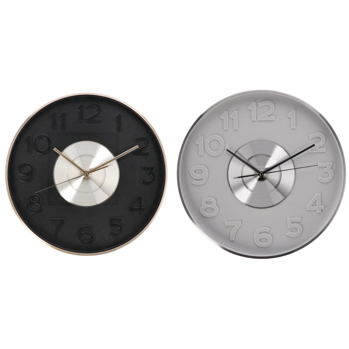 Orologio da parete in alluminio d.40 cm