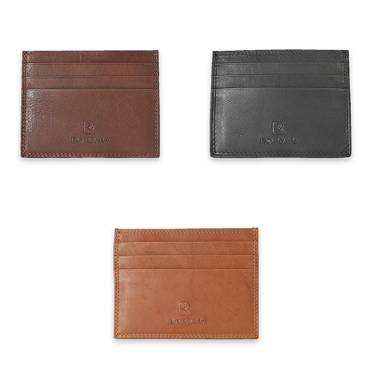 Portafogli portacarte di credito uomo in pelle Roncato