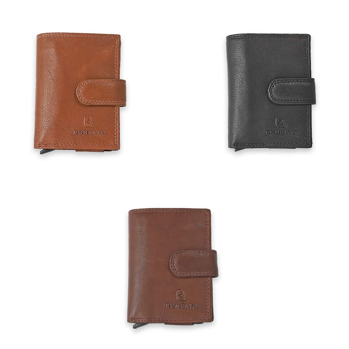 Portacarte di credito uomo in pelle roncato