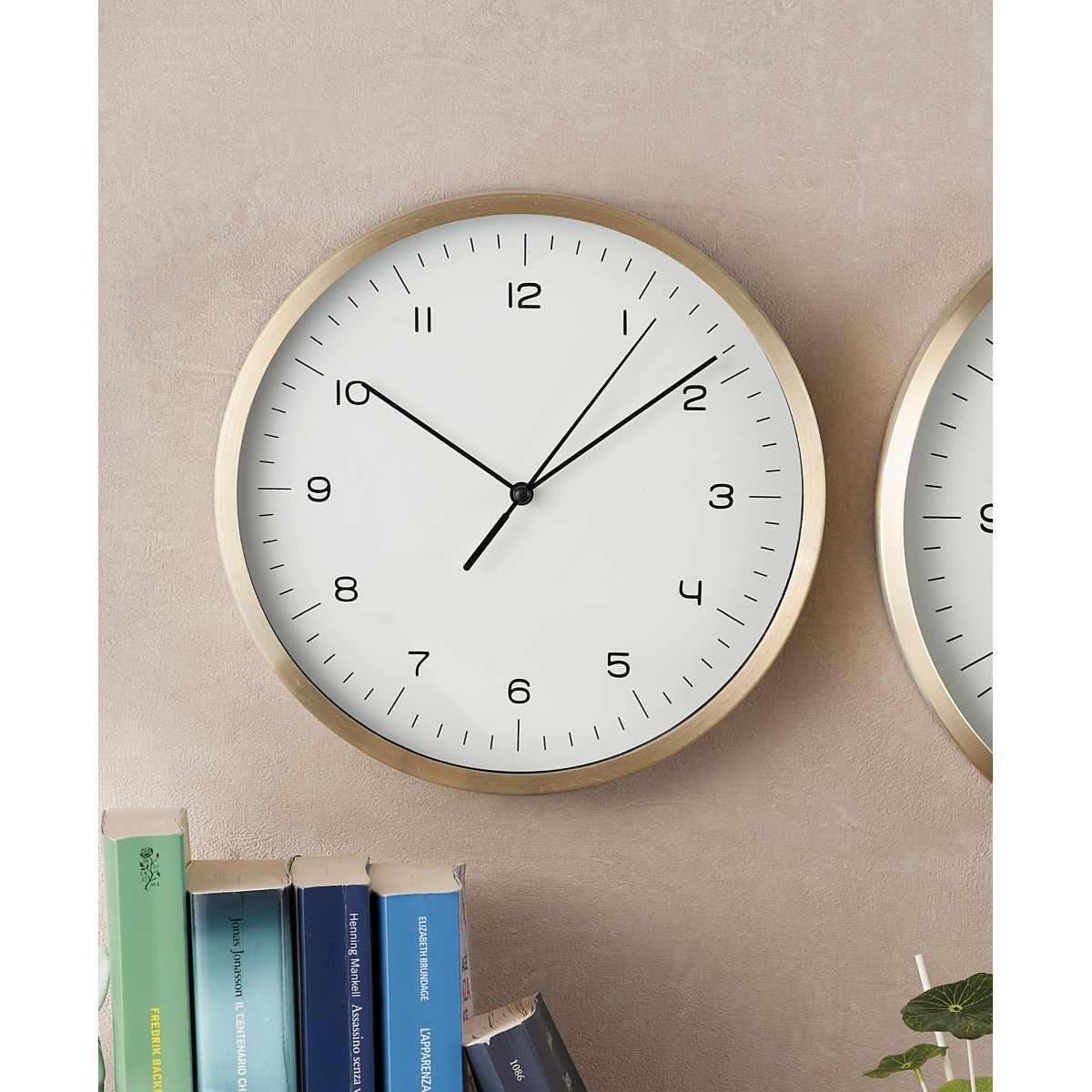 Orologio da parete in alluminio d. 25 cm