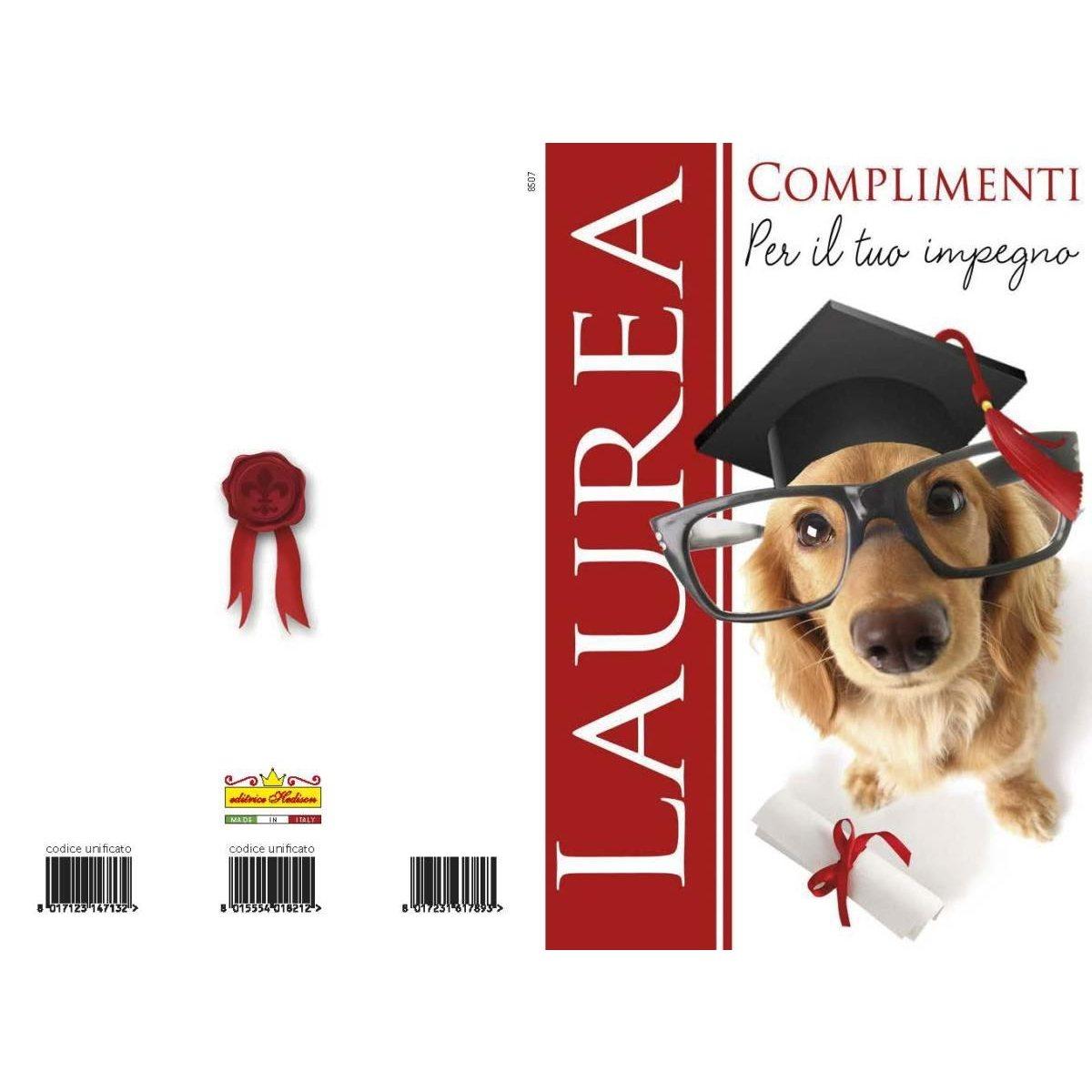 Biglietti augurali laurea   soggetti assortiti