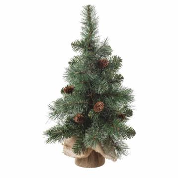 Albero di natale con pigne d30xh62 cm