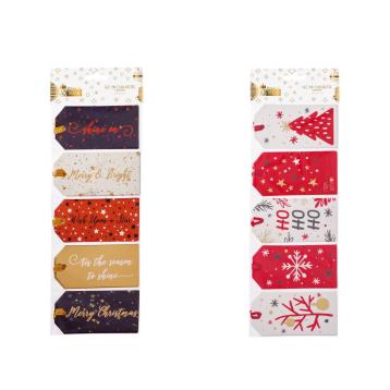 Set 20 targhette natalizie 6x12 cm