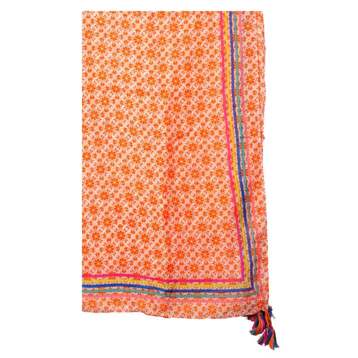 Sciarpa donna motivo floreale in viscosa Vogue Italy