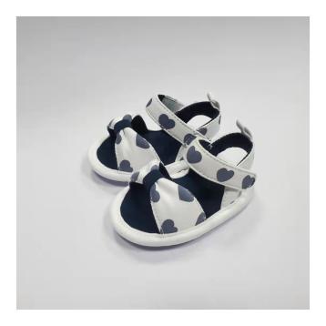 Scarpette sandalo bimba tela con cuori graziella