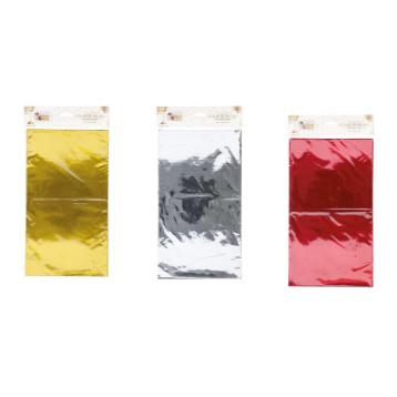 Set 6 buste rettangolari metallizzate 20x35 cm