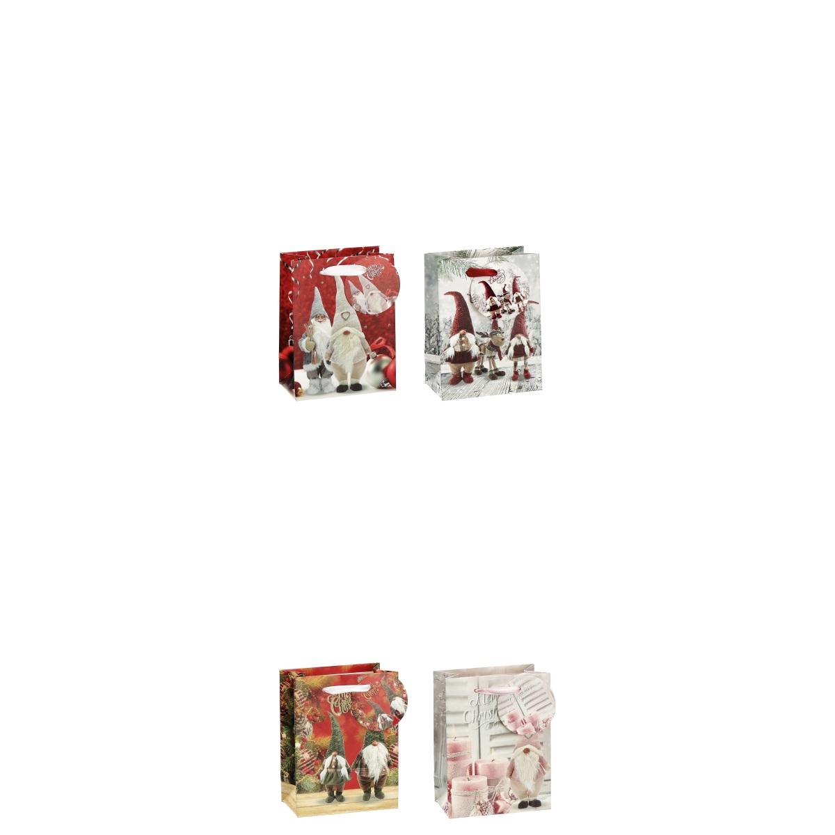 Shopper in carta natalizia 12x7xh15 cm