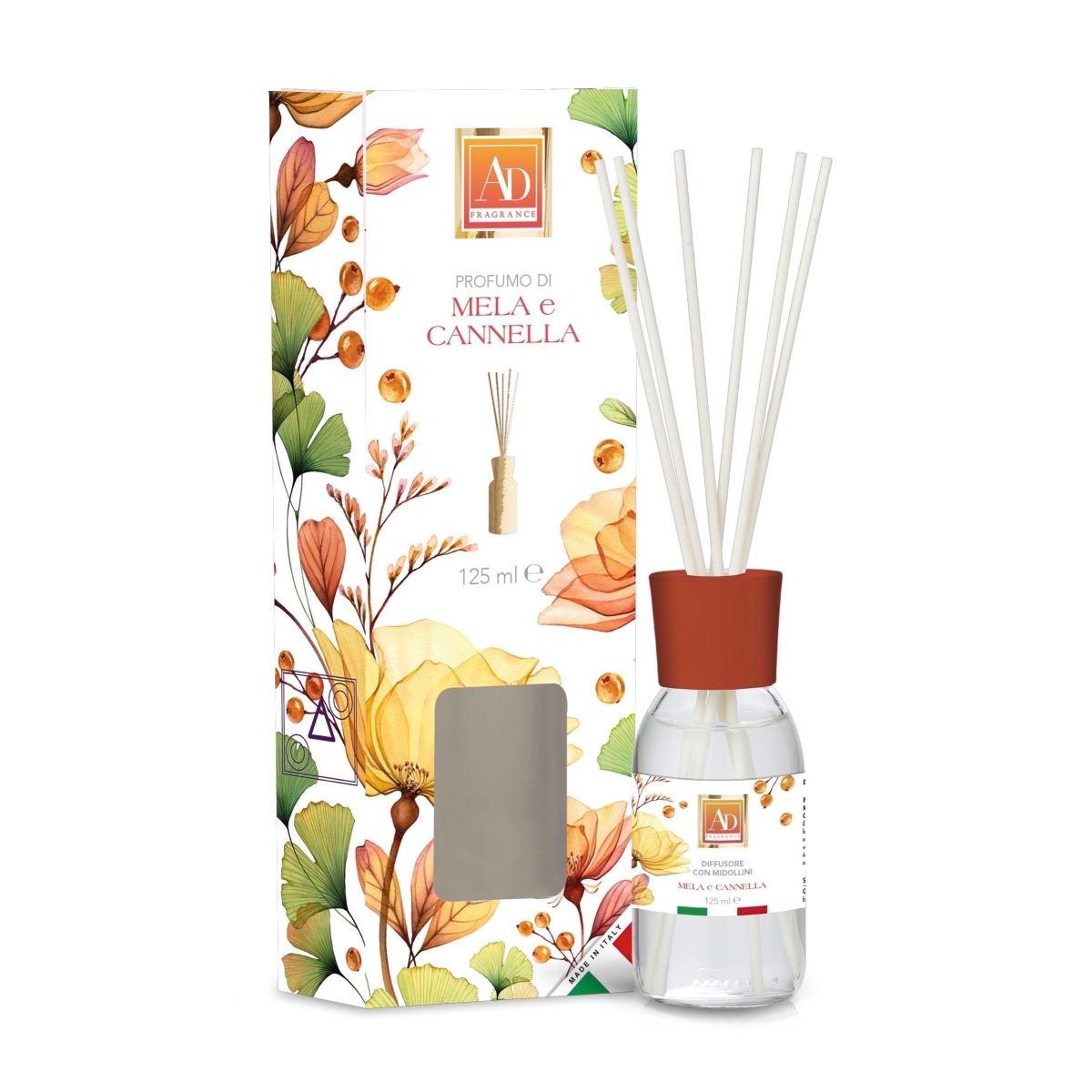 Diffusore di fragranza con midollini Flowers Mela e Cannella125 ml