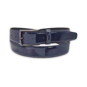 Cintura uomo made in italy in pelle vernice una cucitura fibbia canna di fucile