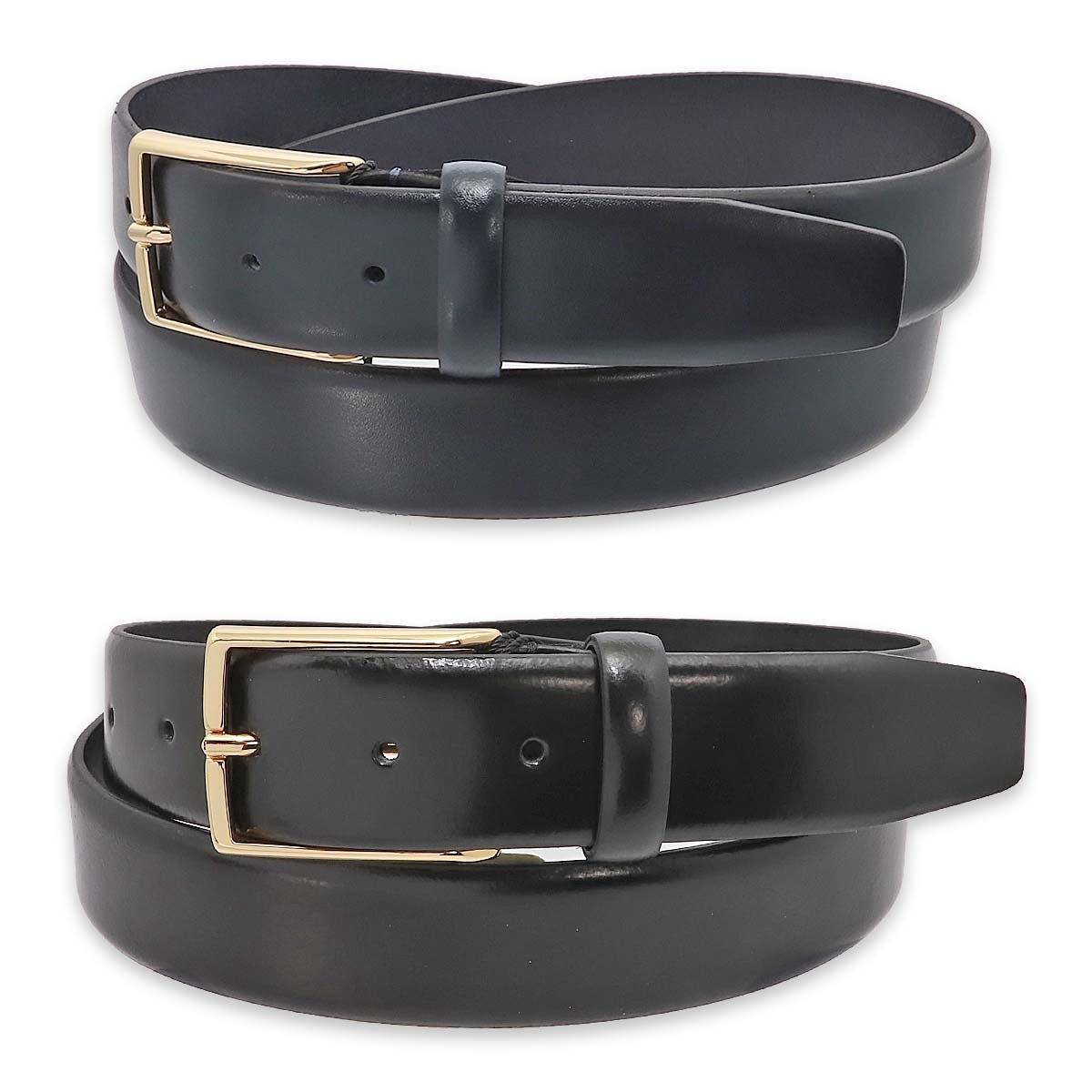 Cintura uomo made in italy in pelle abrasivata senza cuciture fibbia oro