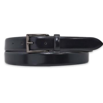 Cintura uomo made in italy in pelle abrasivata senza cuciture fibbia canna di fucile