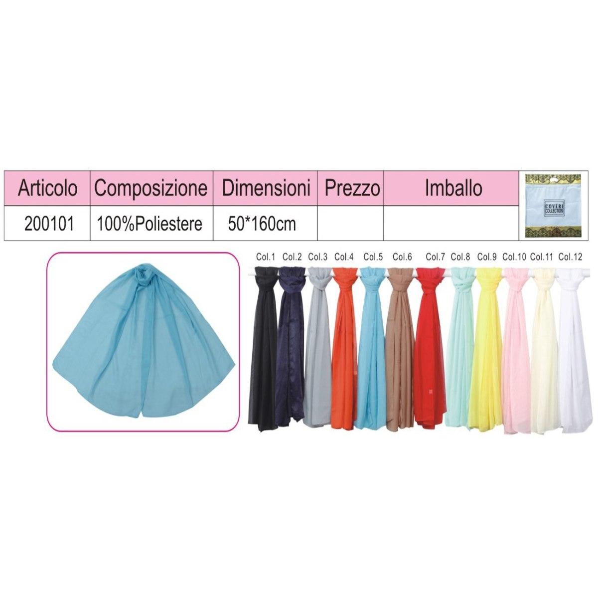 Sciarpa donna in poliestere coveri collection