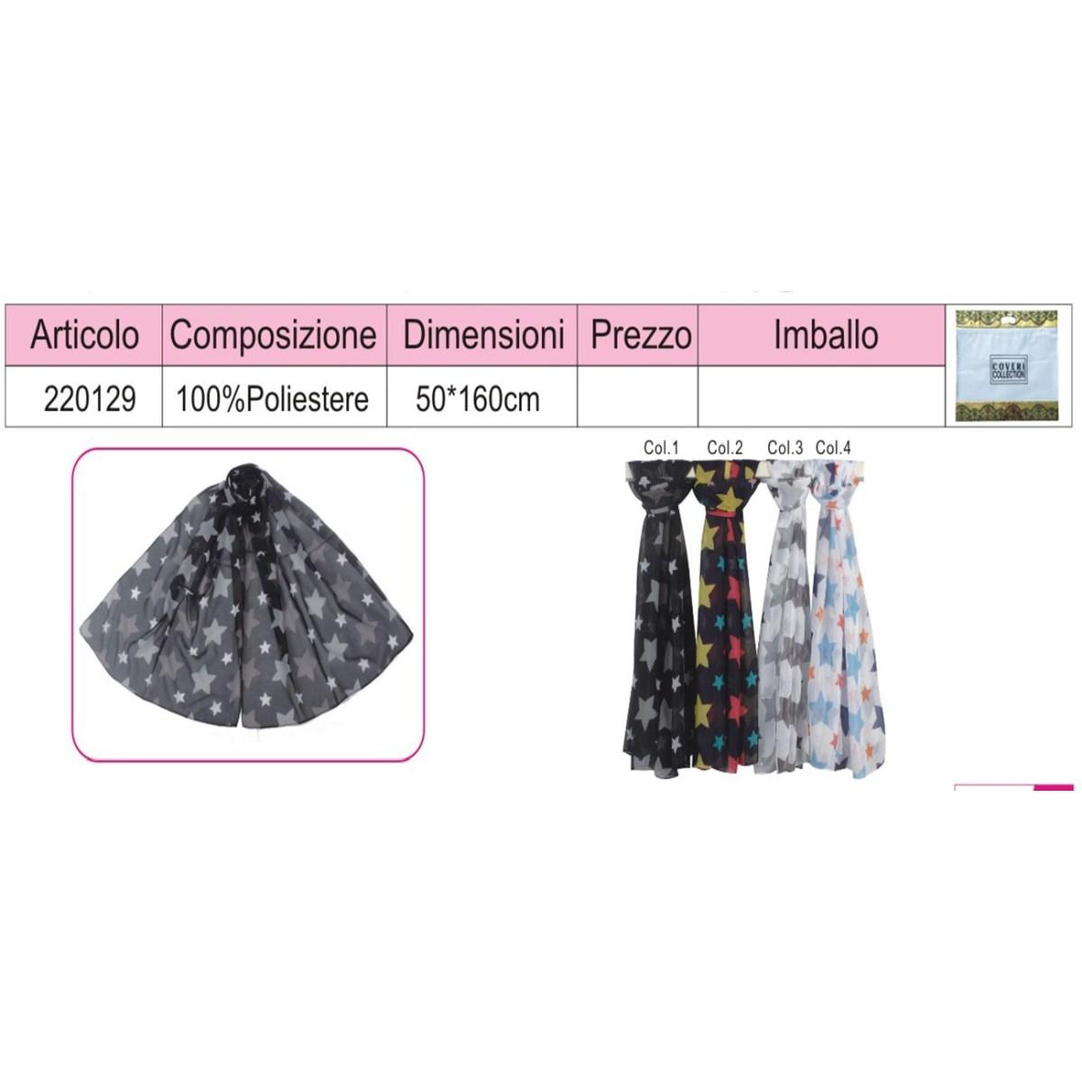 Sciarpa donna in poliestere coveri collection