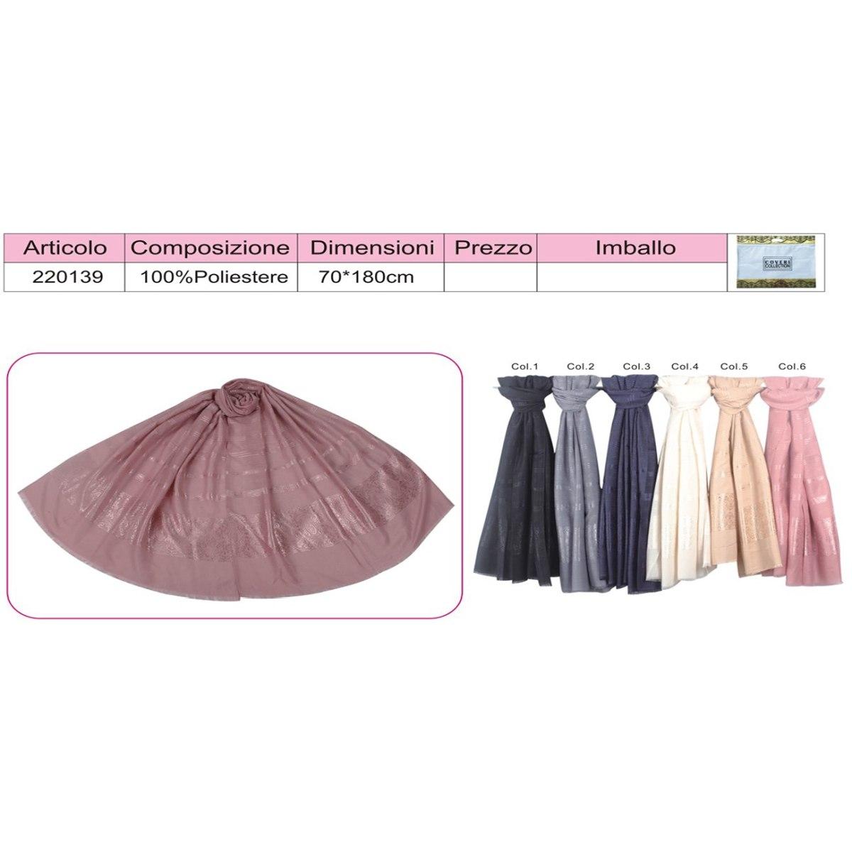 Sciarpa donna in poliestere coveri collection