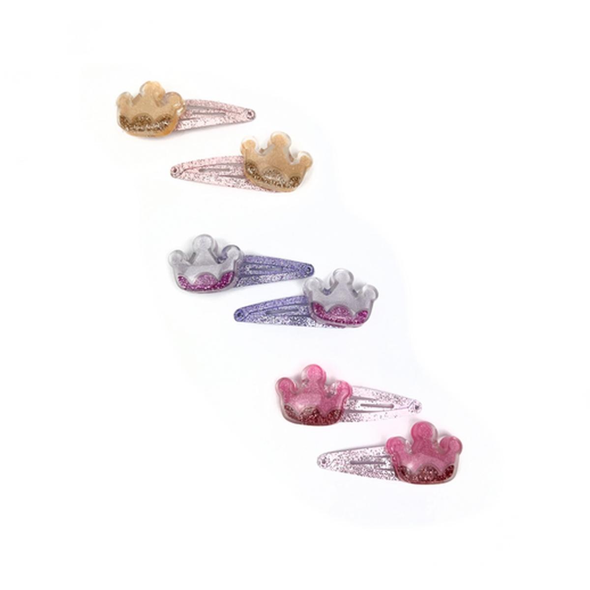 Clic clac glitter 5 cm con corona glitter
