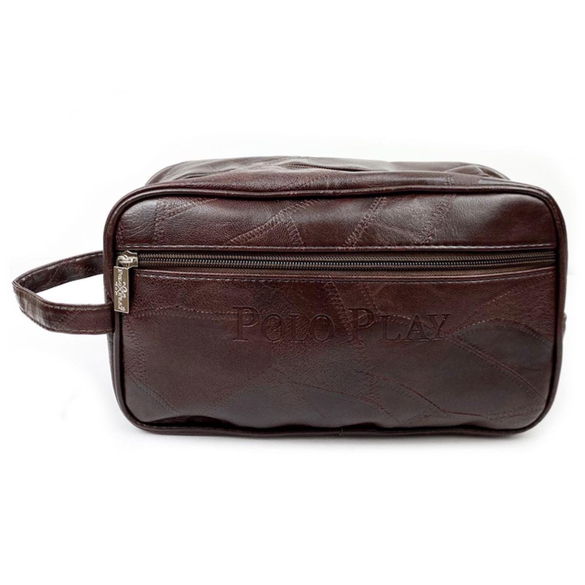 Beauty case uomo in similpelle Polo Play