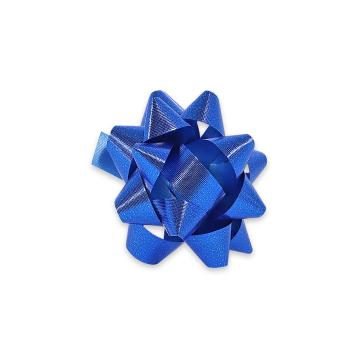 Coccarde adesive fantasia seta blu 10 mm.