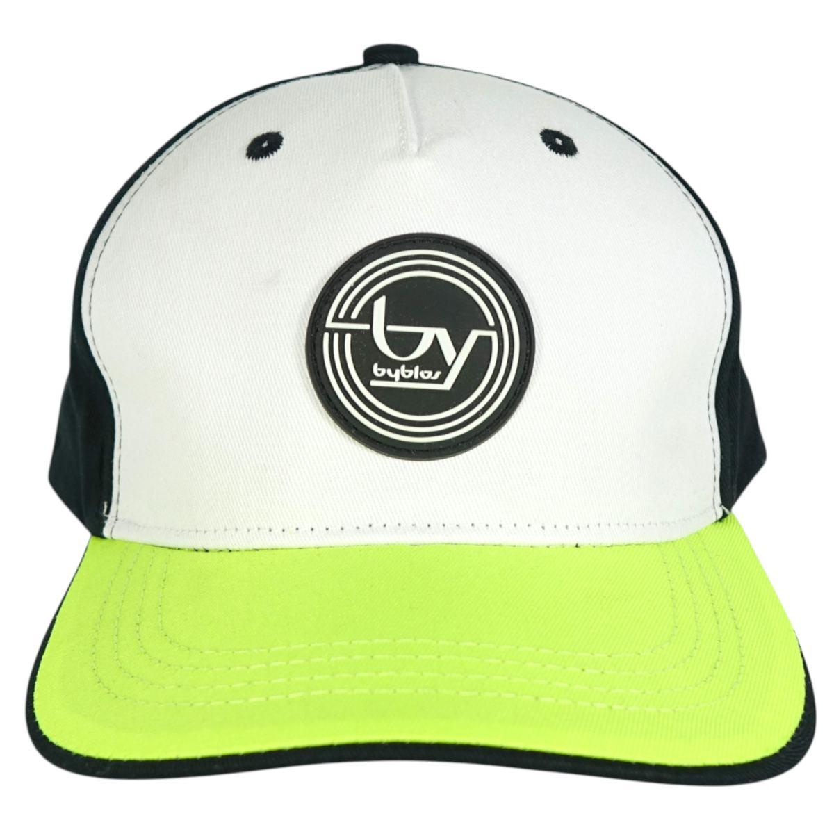 Cappello in tessuto con visiera fluo Byblos