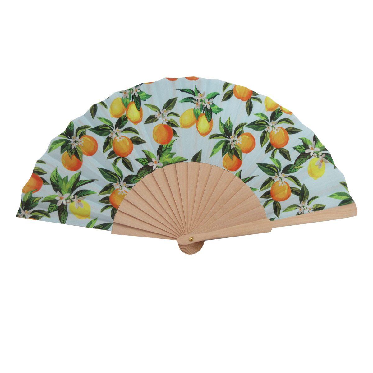 Ventaglio in tessuto temi siciliani