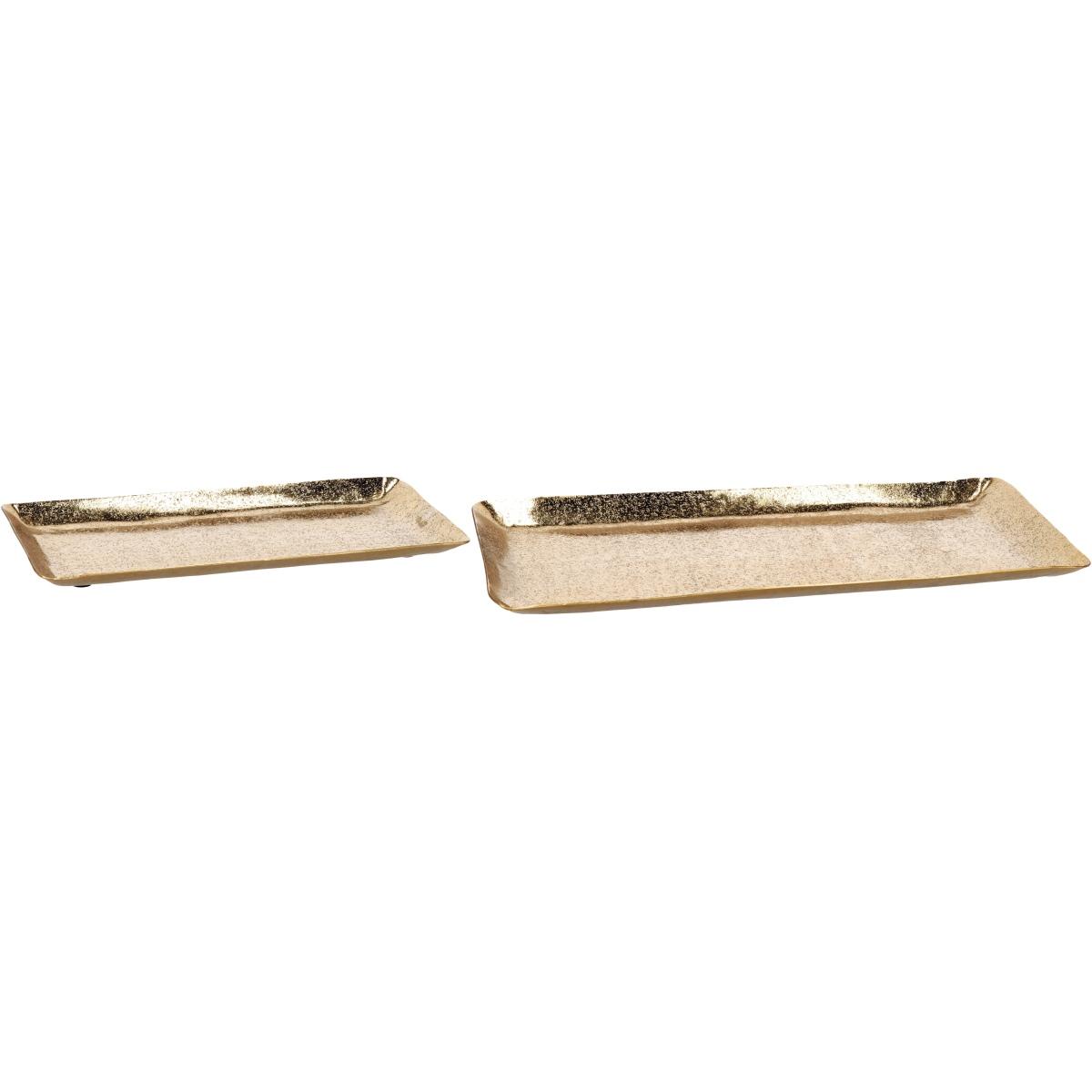 Vassoio rettangolare in metallo 30x14,5 cm
