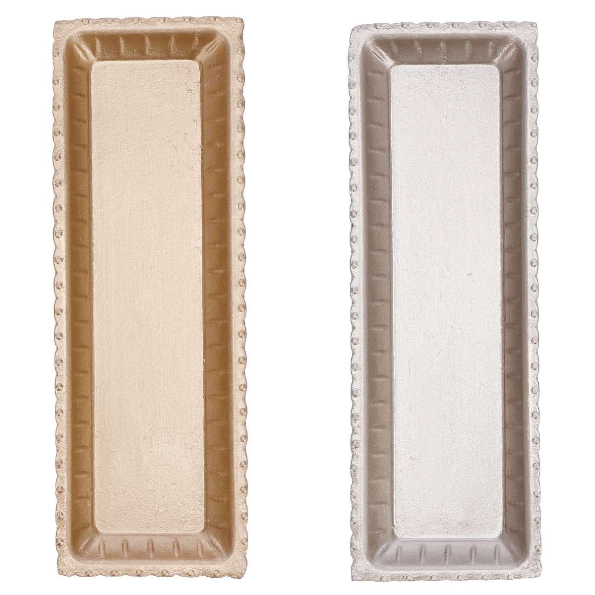 Vassoio rettangolare in mdf 39x14xh3 cm