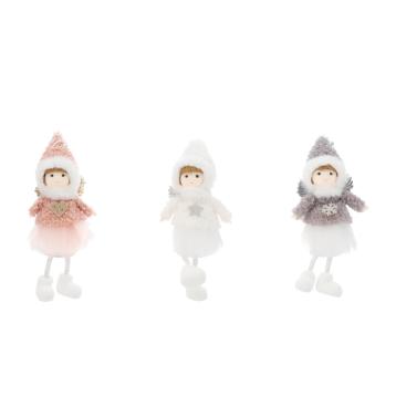 Decorazione natalizia modello fatina 7x10xh20 cm