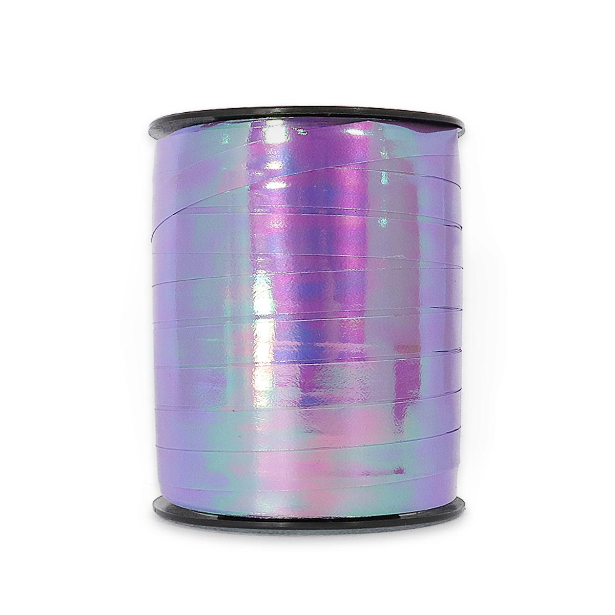 Rocchetto nastro fantasia  perlato viola   mm.10 x 250 mt.