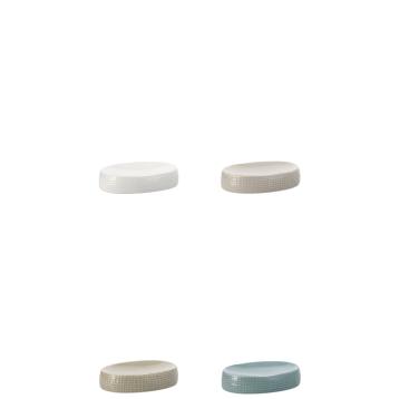 Porta sapone in ceramica 14x3xh.10 cm