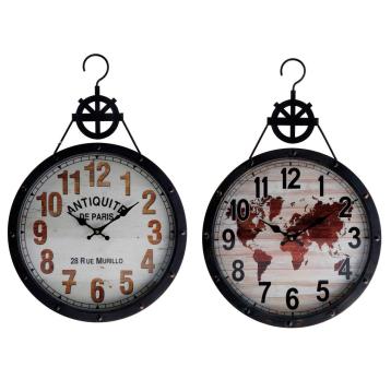 Orologio da parete in ferro 41x62 cm