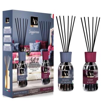 Set 2 diffusori di fragranze con midollini Soggiorno 125 ml
