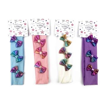 Fascia con fiocchetti effetto rainbow