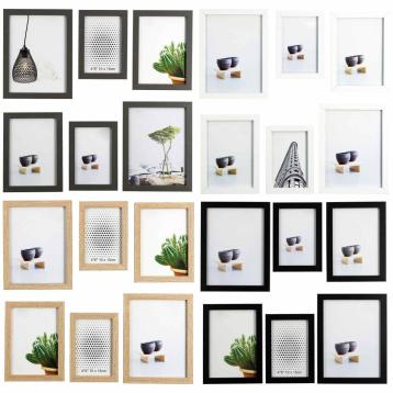 Set 6 portafoto in mdf misure assortite Pope