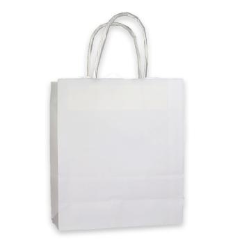 Shoppers in carta colore bianco h37 X  l27 X p12