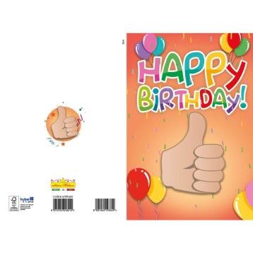 Biglietto di auguri di pensionamento uomo in carta perlata con busta.  Confezione da 20 pezzi - Ref. 01509020