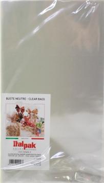 100 Buste trasparenti neutre crystal cm. 20x35 per alimenti