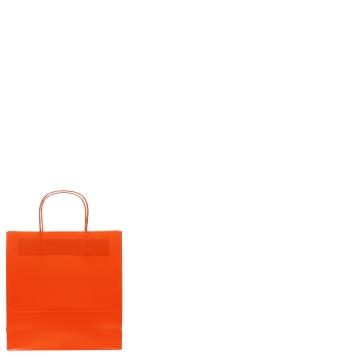 Shopper in carta h.24 x p.8 x l.18 cm colore arancione