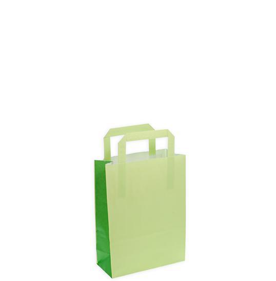 Shoppers carta h24 x l18 x p8 fantasia verde lime